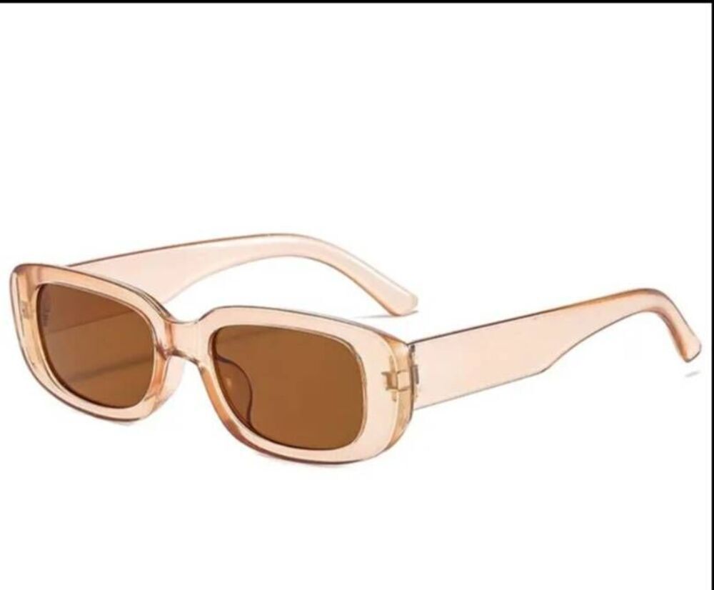 NWOTโY2K Square Rectangular Champagne Sunglasses